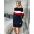 Šaty mikinové dlhý rukáv dámske PALERMO (S/M/L ONE SIZE) TALIANSKA MóDA IMD22882
