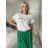 Tričko oversize krátky rukáv dámske PROSECCO (S/M/L ONE SIZE) TALIANSKA MÓDA IMD23807/DU černá S/M/L