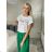 Tričko oversize krátky rukáv dámske PROSECCO (S/M/L ONE SIZE) TALIANSKA MÓDA IMD23807/DU černá S/M/L