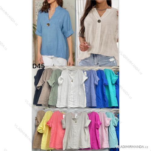 Tunika oversize 3/4 dlhý rukáv dámska (S/M/L ONE SIZE) TALIANSKA MÓDA IMWDT25964