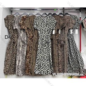 Šaty dlhé krátky rukáv dámske (S/M/L ONE SIZE) TALIANSKA MÓDA IMWDT25965