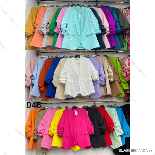 Sako elegantný dlhý rukáv dámske (S/M/L ONE SIZE) TALIANSKA MÓDA IMWDT251203