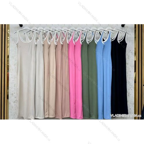 Šaty dlhé letné na ramienka dámske (S/M/L ONE SIZE) TALIANSKA MÓDA IMWBA25987
