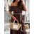 Šaty dlhé carmen cez prsia letné dámske (XS/S/M ONE SIZE) TALIANSKA MÓDA IMM25M12370