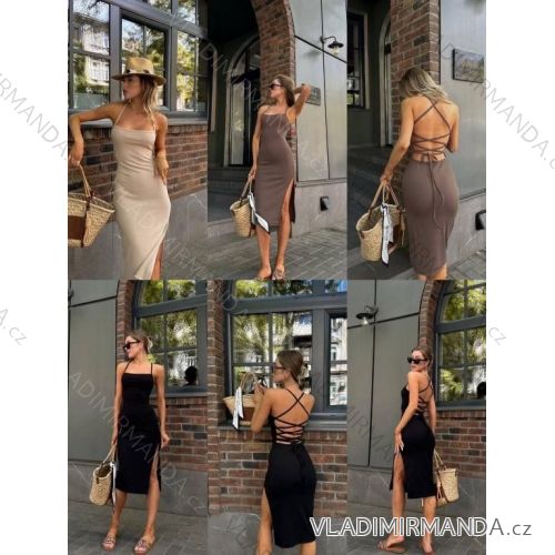 Šaty letné na ramienka dámske (XS/S/M ONE SIZE) TALIANSKA MÓDA IMM25M29592