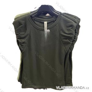Tričko krátky rukáv dámske (XS/S/M ONE SIZE) TALIANSKA MÓDA IMM25M21612