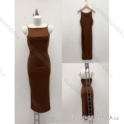 Šaty dlhé letné na ramienka dámske (XS/S/M ONE SIZE) TALIANSKA MÓDA IMM25M41922