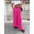 Nohavice dlhé letné oversize s páskem dámske (S/M/L ONE SIZE) TALIANSKA MÓDA IMWGS251154