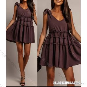 Šaty letný mušelín na ramienka dámske (XS/S/M ONE SIZE) TALIANSKA MÓDA IMWGS251169