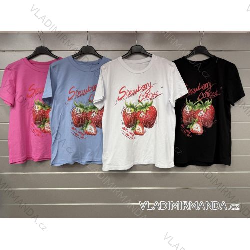 Tričko oversize krátky rukáv dámske (S/M/L ONE SIZE) TALIANSKA MÓDA IMWGS251177