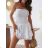 Šaty letný mušelín carmen bez rukávov dámske (XS/S/M ONE SIZE) TALIANSKA MÓDA IMWGS251184