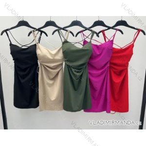 Šaty krátke letné na ramienka dámske (XS/S/M ONE SIZE) TALIANSKA MÓDA IMM25m29832