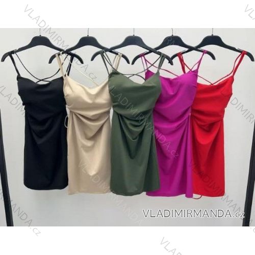 Šaty krátke letné na ramienka dámske (XS/S/M ONE SIZE) TALIANSKA MÓDA IMM25m29832