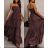 Šaty dlhé letný mušelín carmen bez rukávov dámske (XS/S/M ONE SIZE) TALIANSKA MÓDA IMWGS251192