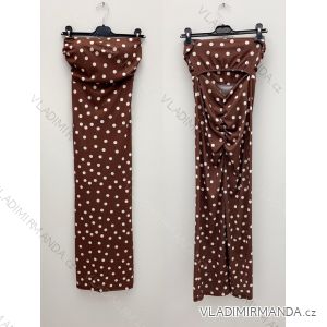 Šaty dlhé elegantné letné bodka carmen cez prsia dámske (XS/S/M ONE SIZE) TALIANSKA MÓDA IMM25M34516