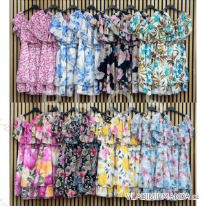Šaty letné šifónové carmen dámske (XS/S/M ONE SIZE) TALIANSKA MÓDA IMWGB25566