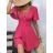 Šaty krátke letné krátky rukáv dámske (S/M/L ONE SIZE) TALIANSKA MÓDA IMD25141