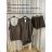 Súprava letný mušelín košele, tielko a šortky dámske (S/M/L ONE SIZE) TALIANSKA MÓDA IMWEC25069