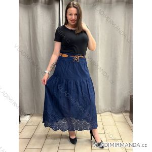 Sukňa dlhá s opaskom dámska MERIL (S/M/L ONE SIZE) TALIANSKA MÓDA IMSM25071