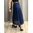 Sukňa dlhá s opaskom dámska MERIL (S/M/L ONE SIZE) TALIANSKA MÓDA IMSM25071/DU S/M/L tmavo modrá