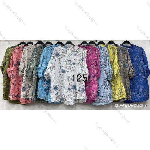 Tunika krátky rukáv dámska nadrozmer (42/44/46 ONE SIZE) TALIANSKA MÓDA IMWHA251226