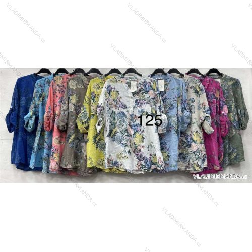 Tunika krátky rukáv dámska nadrozmer (42/44/46 ONE SIZE) TALIANSKA MÓDA IMWHA251227