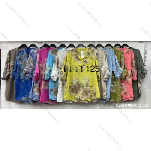 Tunika krátky rukáv dámska nadrozmer (42/44/46 ONE SIZE) TALIANSKA MÓDA IMWHA251228