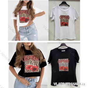 Tričko letné krátky rukáv dámske (S/M/L ONE SIZE) TALIANSKA MÓDA IMWB251257