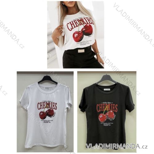 Tričko letné krátky rukáv dámske (S/M/L ONE SIZE) TALIANSKA MÓDA IMWB251258