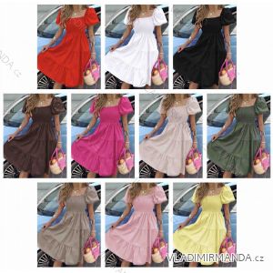 Šaty letné krátky rukáv dámske (S/M/L ONE SIZE) TALIANSKA MÓDA IMWB251267