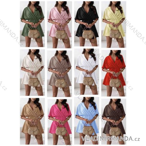 Overal krátky letný krátky rukáv dámsky (XS/S/M ONE SIZE) TALIANSKA MÓDA IMWB251271