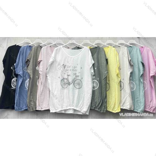 Tunika oversize krátky rukáv dámska nadrozmer (42/44/46 ONE SIZE) TALIANSKA MÓDA IMWGL251293