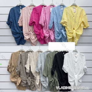 Košeľa predĺžená 3/4 dlhý rukáv dámska (S/M/L ONE SIZE) TALIANSKA MÓDA IMWKK251020