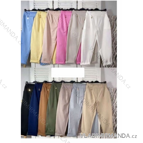 Nohavice elegantné dámske (S/M/L ONE SIZE) TALIANSKA MÓDA IMWKK251034