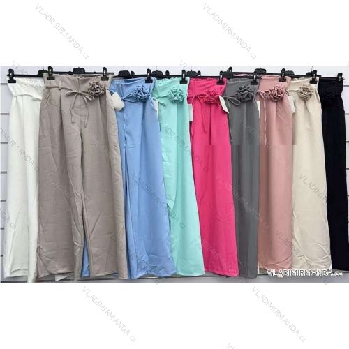 Nohavice dlhé letné dámske (S/M/L ONE SIZE) TALIANSKA MÓDA IMWKK251036