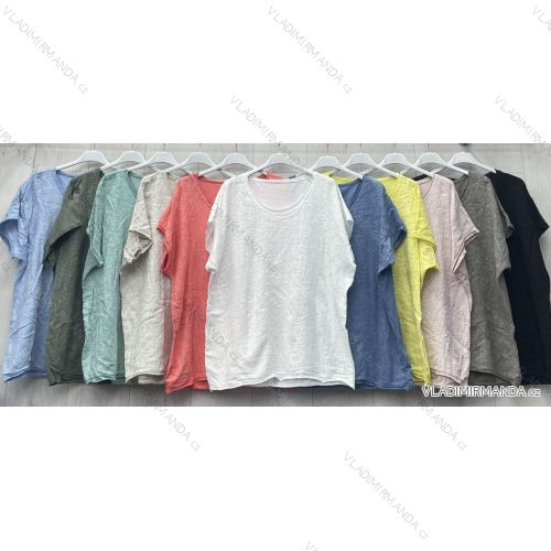 Tunika oversize krátky rukáv dámska nadrozmer (42/44/46 ONE SIZE) TALIANSKA MÓDA IMWGL251305