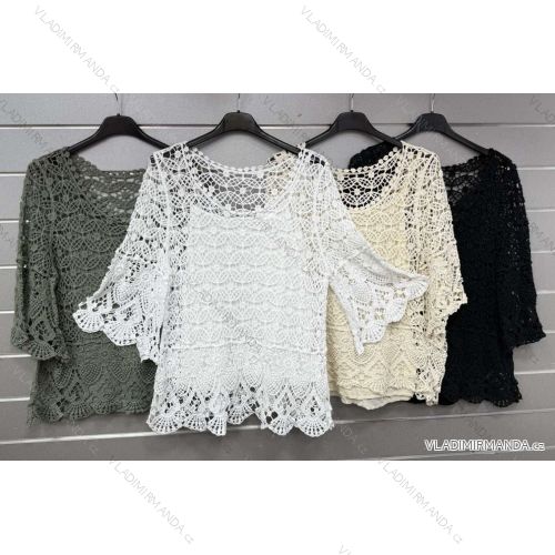 Tunika krajková 3/4 dlhý rukáv dámska (XS/S/M ONE SIZE) TALIANSKA MÓDA IMWGS251315