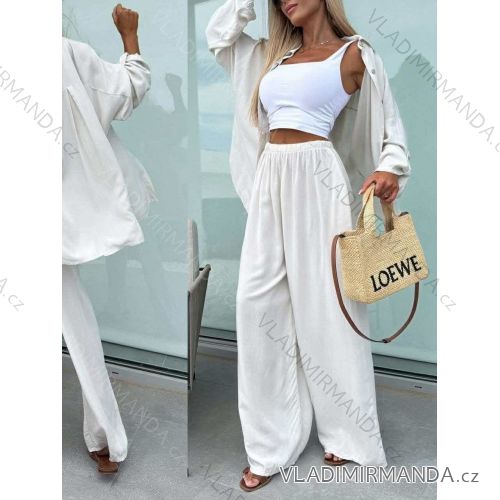 Súprava nohavice dlhé a košele dlhý rukáv dámske (XS/S/M ONE SIZE) TALIANSKA MÓDA IMWCH251326