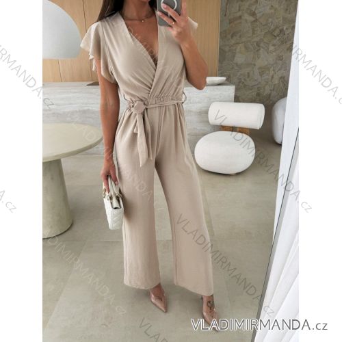 Overal dlhý elegantný krátky rukáv dámsky (XS/S/M ONE SIZE) TALIANSKA MÓDA IMWCH251331