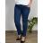 Rifle jeans dlhé dámske (nadrozměr 30-42)  MISS CURRY MA124MD6979-3/DR 42 modrá