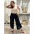 Nohavice háremky aladinky letné dlhé dámske JASMINA (S/M/L ONE SIZE) TALIANSKA MÓDA IM424438/DUR S/M/L čierna
