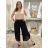 Nohavice háremky aladinky letné dlhé dámske JASMINA (S/M/L ONE SIZE) TALIANSKA MÓDA IM424438/DUR S/M/L čierna