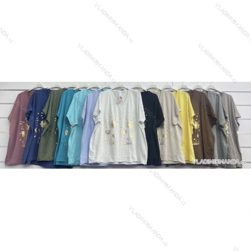 Tunika krátky rukáv dámska nadrozmer (42/44/46 ONE SIZE) TALIANSKA MÓDA IMWCL251076