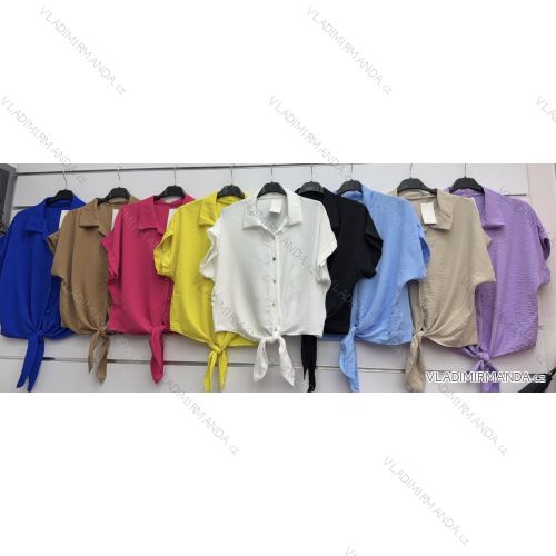 Košeľa krátky rukáv dámska (S/M/L ONE SIZE) TALIANSKA MÓDA IMWAH251353