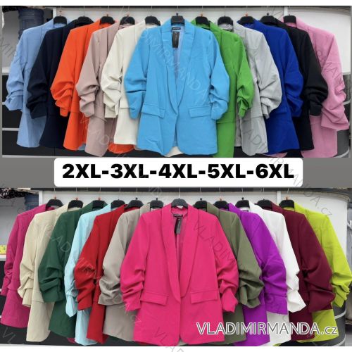 Sako dlhý rukáv dámske nadrozmer (2XL-6XL) TALIANSKA MÓDA IMWDT251361