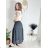 Sukňa dlhá s opaskom dámska MERIL (S/M/L ONE SIZE) TALIANSKA MÓDA IMSM25071/DU S/M/L tmavo modrá