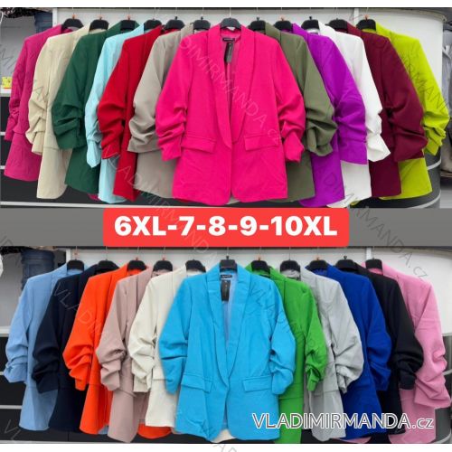Sako dlhý rukáv dámske nadrozmer (6XL-10XL) TALIANSKA MÓDA IMWDT251366