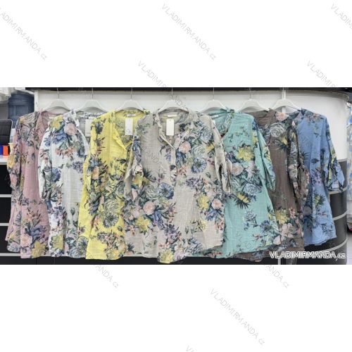 Tunika krátky rukáv dámska nadrozmer (42/44/46 ONE SIZE) TALIANSKA MÓDA IMWDT251372