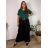 Nohavice dlhé oversize s opaskom dámske nadrozměr SIMONE (46/48/50 ONE SIZE) TALIANSKA MÓDA IMWDT25972
