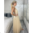 Šaty dlouhé elegantní bez rukávu dámské (S/M ONE SIZE) ITALSKÁ MÓDA IMPSH2420019 biela S / M
